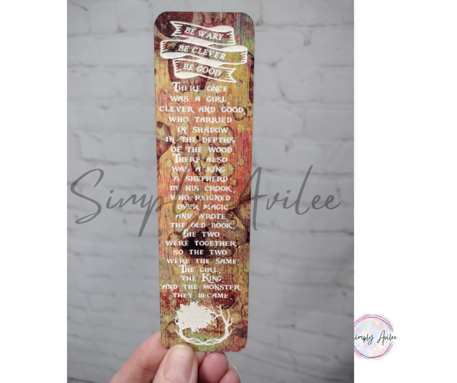 Book Themed Bookmark, One Dark Window