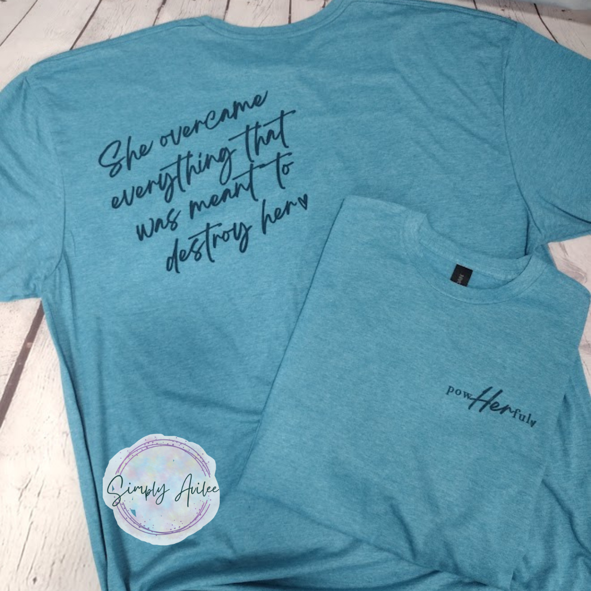 PowHERful She Overcame Everything Tee