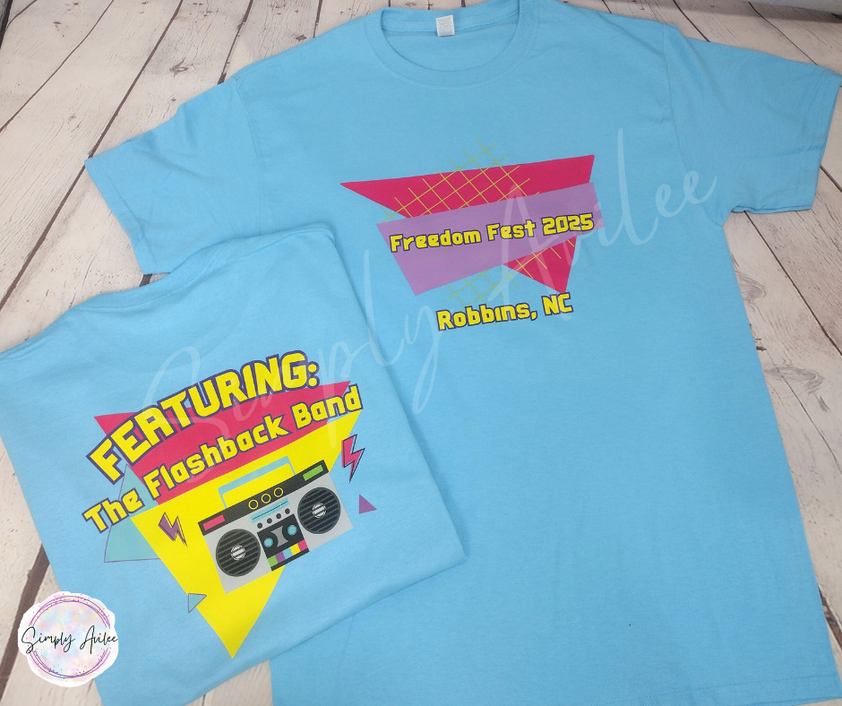 Freedom Fest 2025 Tee – Robbins Summer Celebration  4th of July Exclusive