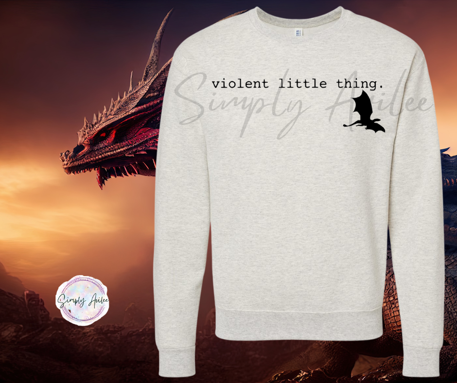 Violent Little Thing Book Inspired Sweatshirt