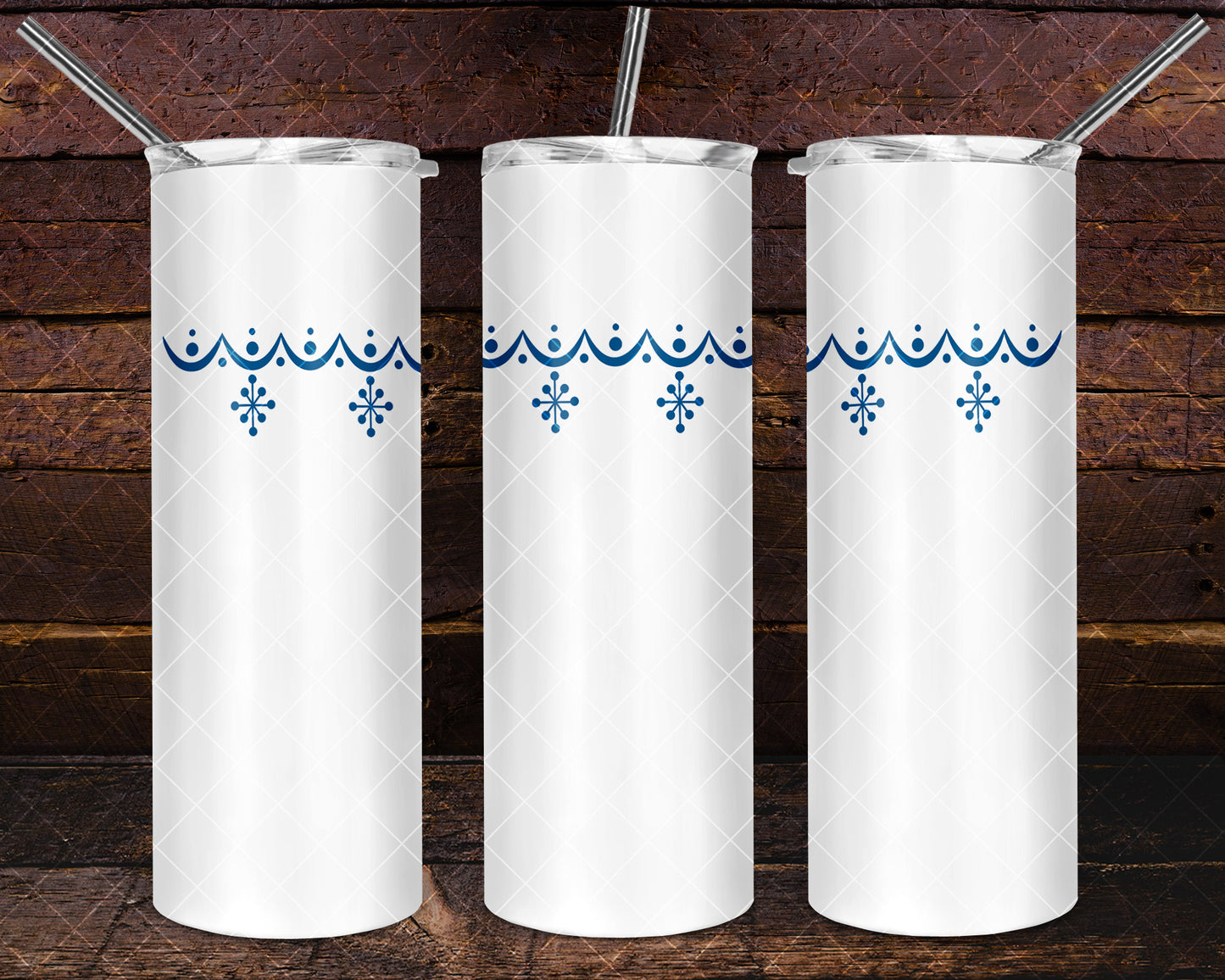 Pyrex Snowflake Garland, 20oz Tumbler