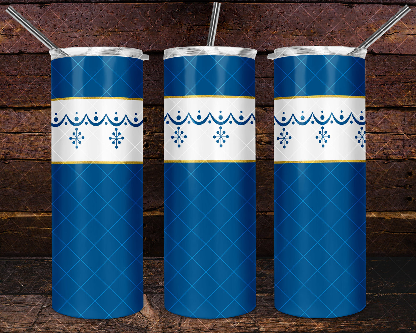 Pyrex Snowflake Garland, 20oz Tumbler