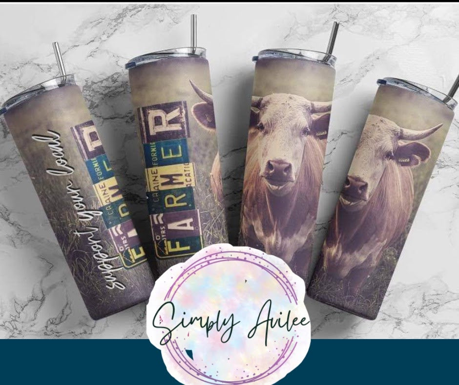 Cow Farmer, 20oz Tumbler