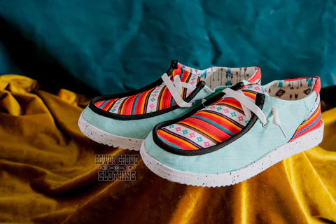 Sunset Serape Canvas Shoes