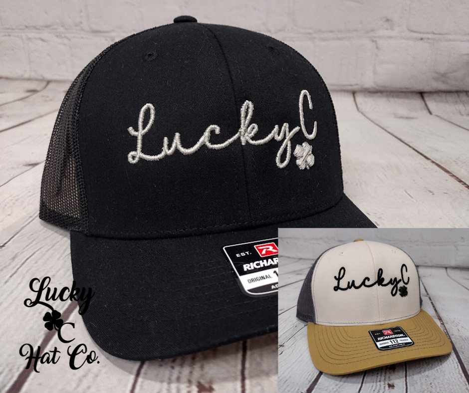 Lucky C Hat Co Classy 3D Embroidered Logo