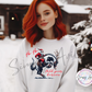 Ho Ho Hold Your Horses Western Cowboy Santa, Crewneck Sweatshirt