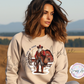 Western Sexy Santa, Christmas Cowboy, New Santa In Town, Crewneck Sweatshirt