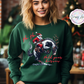 Ho Ho Hold Your Horses Western Cowboy Santa, Crewneck Sweatshirt