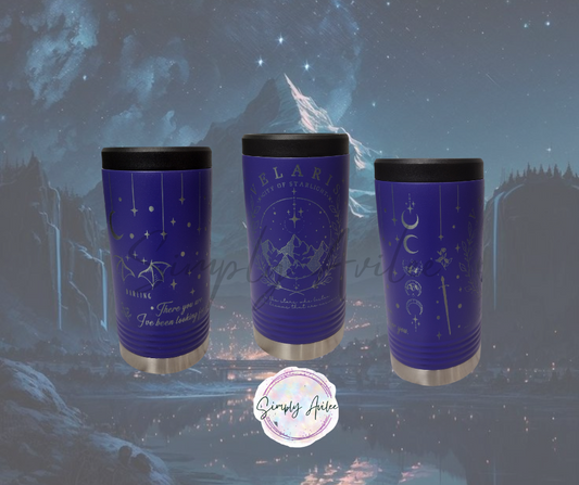 Slim or Regular Engraved ACOTAR Velaris Beverage Holders