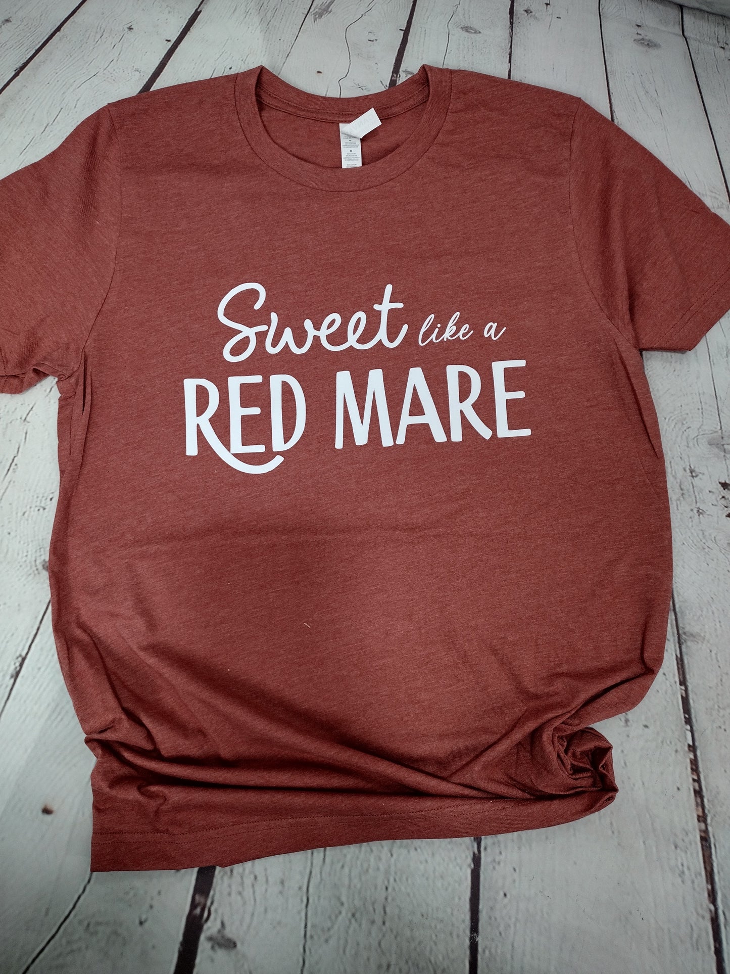 Sweet Like A Red Mare, Cowgirl Horse Tee