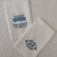 Horizon Blue Pyrex Pattern Waffle Weave Dishtowel