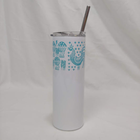 Pyrex Butterprint Teal Tumbler