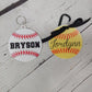 Baseball Softball Bag Tag, Personalized Acrylic Tag