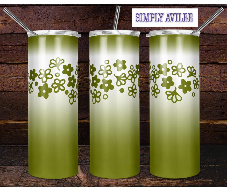 Daisies 20oz Tumbler, Dishwasher Safe Tumbler 