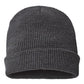 Custom Leather Patch Name Beanies, Cuffed Unisex