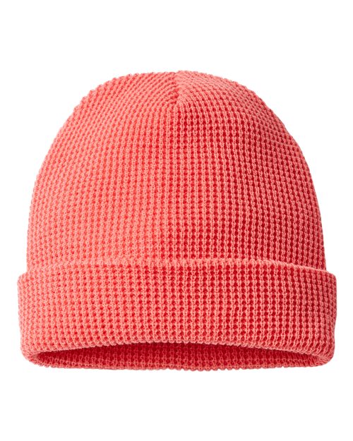 Custom Leather Patch Name Beanies, Cuffed Unisex