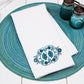 Horizon Blue Pyrex Pattern Waffle Weave Dishtowel