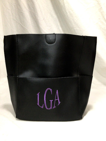 Monogrammed Bango Vegan Leather Purse Bag