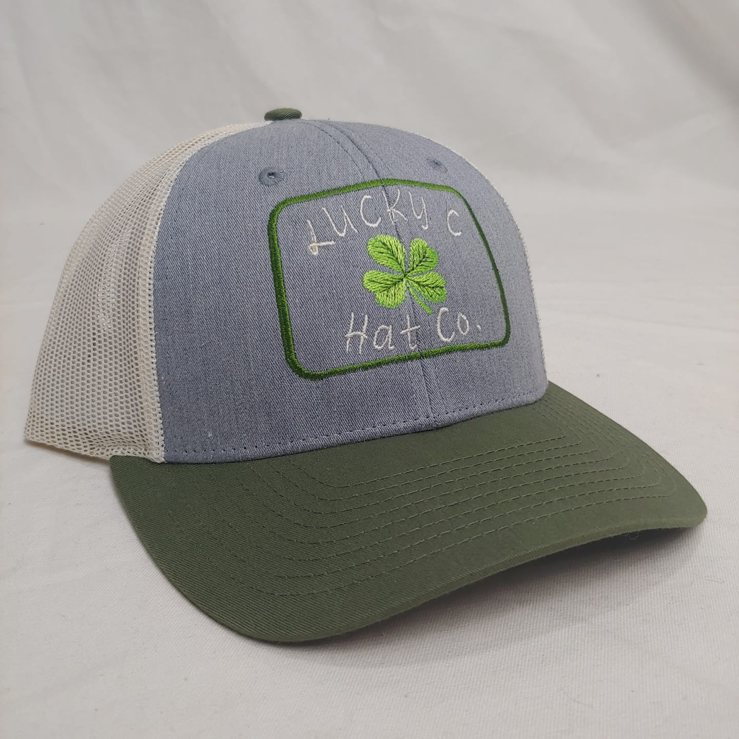 Lucky C Hat Co logo cap, snapback trucker hat