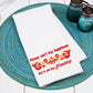 Friendship Pyrex Pattern Waffle Weave Dishtowel