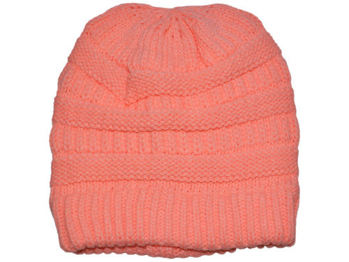 Lucky C Hat Co. Leather Patch Beanies, Ladies