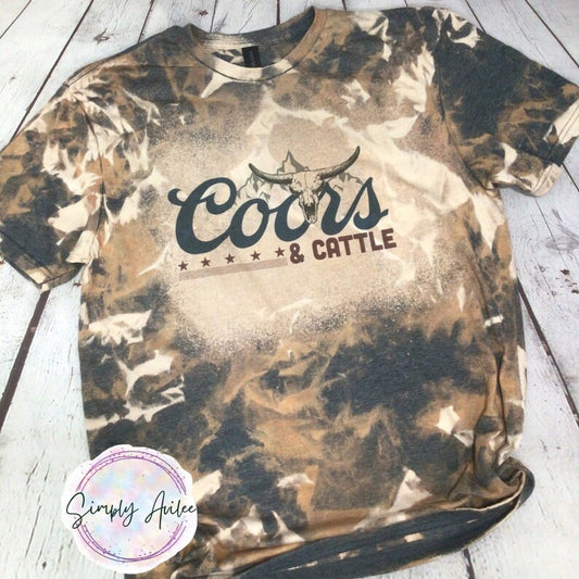 Coors & Cattle, Bleached Tee
