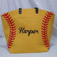 Baseball or Softball Tote, Mom Bag, Personalized Ball Bag