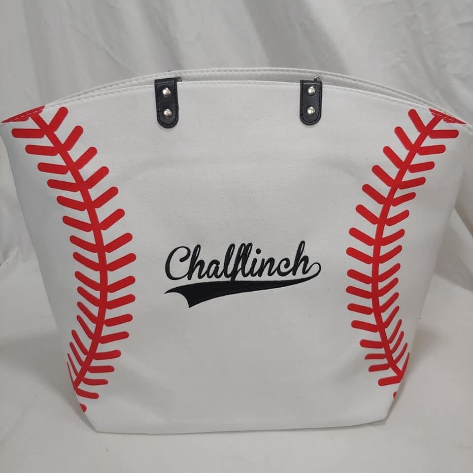 Baseball or Softball Tote, Mom Bag, Personalized Ball Bag