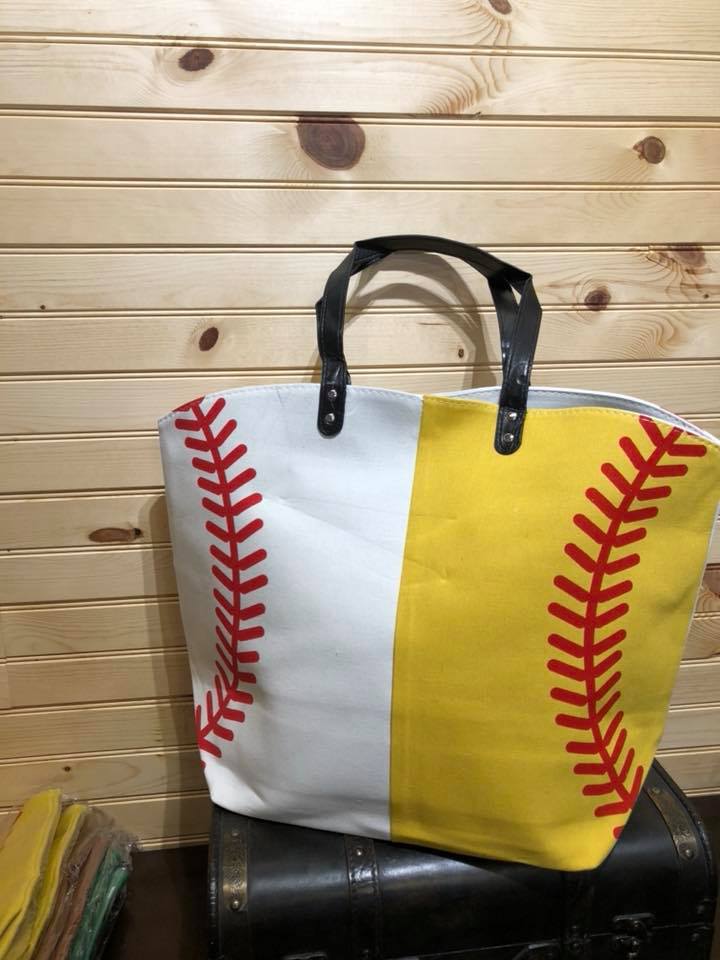 Baseball or Softball Tote, Mom Bag, Personalized Ball Bag