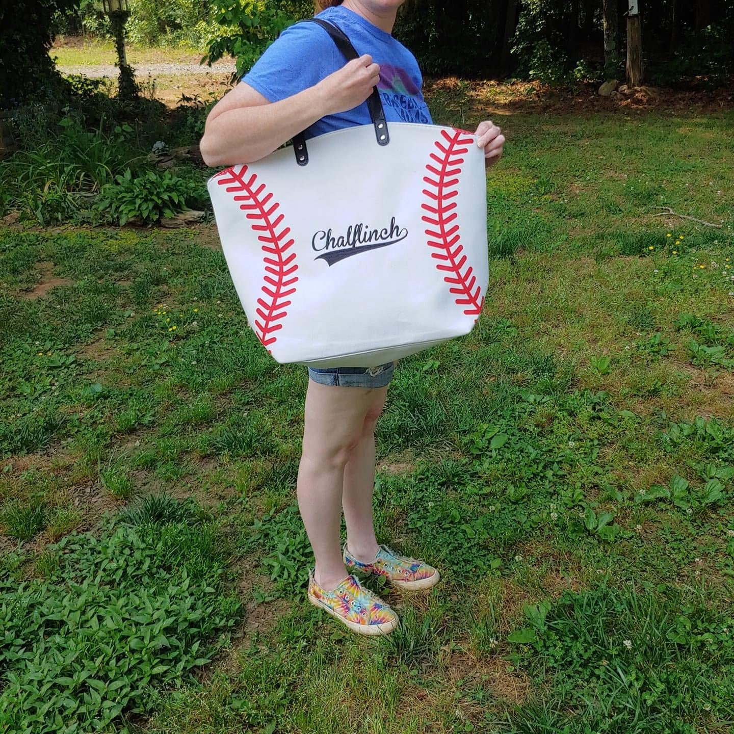 Baseball or Softball Tote, Mom Bag, Personalized Ball Bag