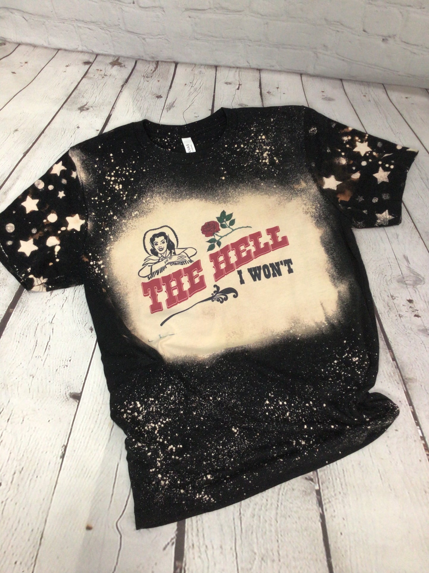 The Hell I Won’t, Western Bleached Tee